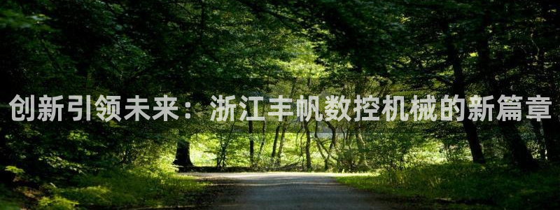 天辰娱乐链接：创新引领未来：浙江丰帆数控机械的新篇章