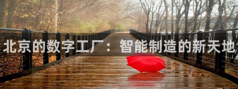 天辰娱乐十分彩：北京的数字工厂：智能制造的新天地