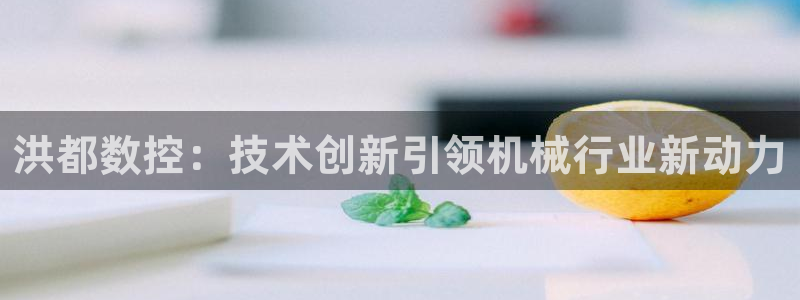 天辰娱乐557448：洪都数控：技术创新引领机械行业新动力